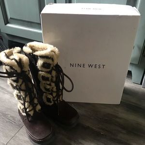 Brand new faux fur boots